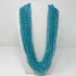 27 Inches Turquoise Crystal Glass Beads Necklaces