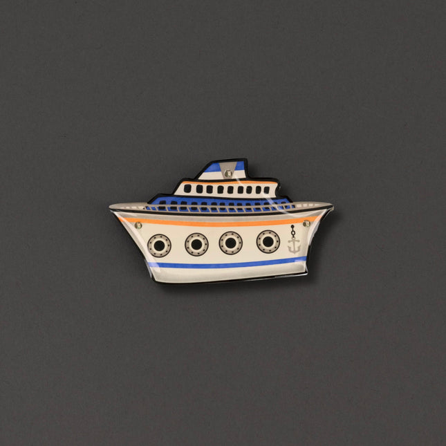 LED Cruise Ship Flashing Body Light Lapel Pins
