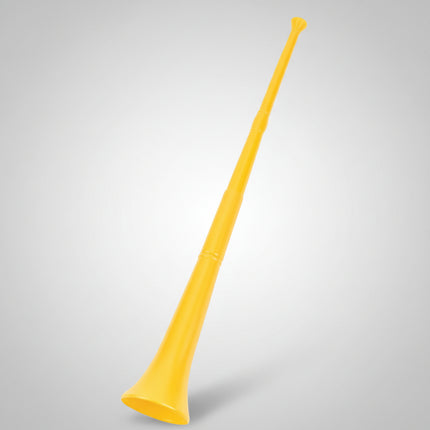 28" Yellow Collapsible Stadium Horns - 12 Per Pack