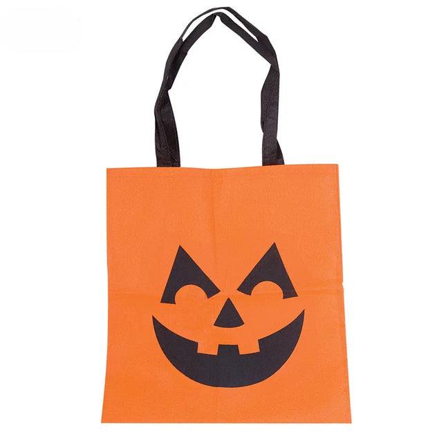15" Fabric Jack-O-Lantern Tote Bag - Pack of 12