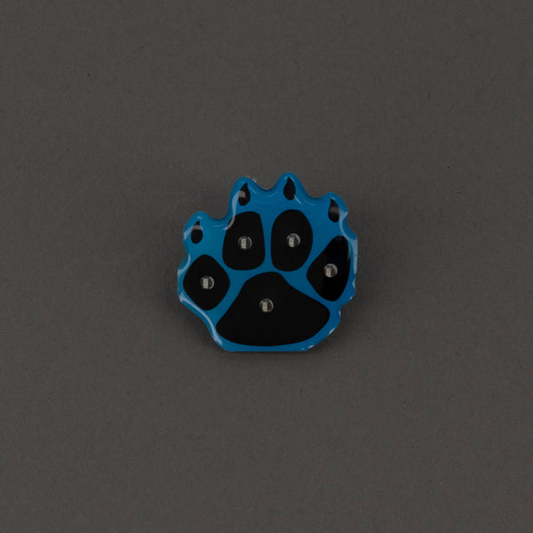 Blue Pawprint Flashing Body Light Lapel Pins