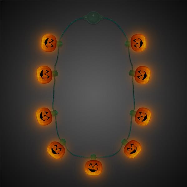 LED Light Up Pumpkin Necklace
