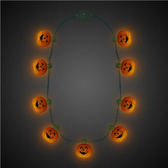 LED Light Up Pumpkin Necklace
