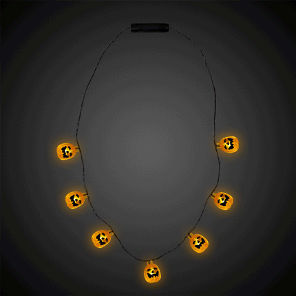 Pumpkin LED Light Up Necklace