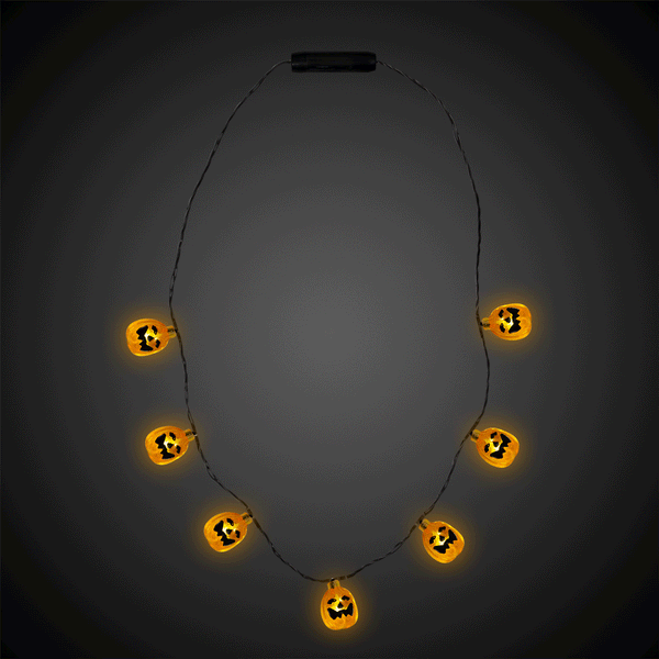Pumpkin LED Light Up Necklace