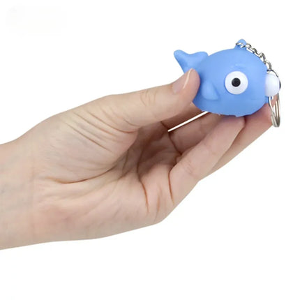 2" Squeeze Animal Popping Eye Keychain