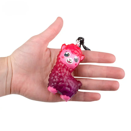 3" Squish Alpaca Backpack Clip