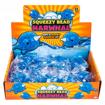 3.33" Squeezy Bead Narwhal