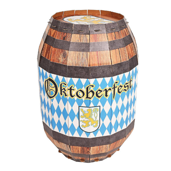 3-D Oktoberfest Barrel Prop - 4 Per Pack