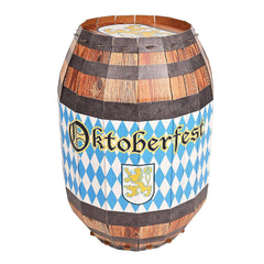 3-D Oktoberfest Barrel Prop - 4 Per Pack