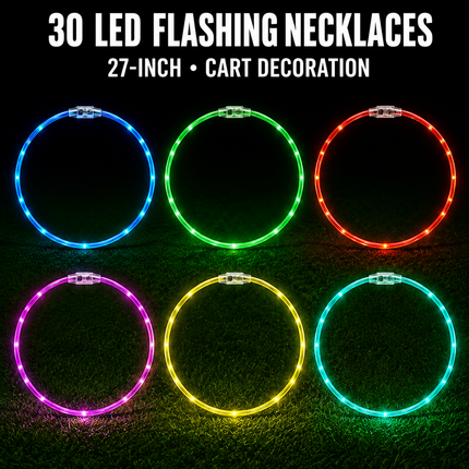 30 LED flashing necklace