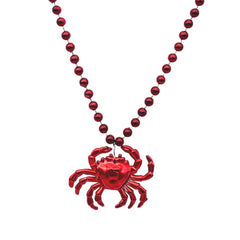 33" Beaded Crab Necklace