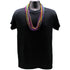 33 Inches Round Metallic 12 Color Mardi Gras Beads - Pack of 72 Necklaces