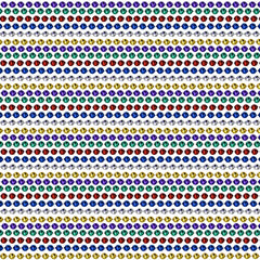 33" Round Metallic 6 Color Mardi Gras Beads - Pack of 72 Necklaces
