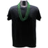 33 Inches Round Metallic Dark Green Mardi Gras Beads - Pack of 72 Necklaces