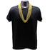 33 Inches Round Metallic Gold Mardi Gras Beads - Pack of 72 Necklaces