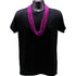 33 Inches Round Metallic Hot Pink Mardi Gras Beads - Pack of 72 Necklaces