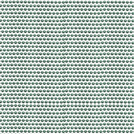 33 Inches Round Metallic Light Green Mardi Gras Beads - 72 Necklaces