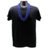 33 Inches Round Metallic Navy Blue Mardi Gras Beads - Pack of 72 Necklaces