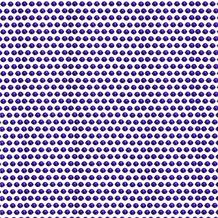 33 Inches Round Metallic Purple Mardi Gras Beads - 72 Necklaces