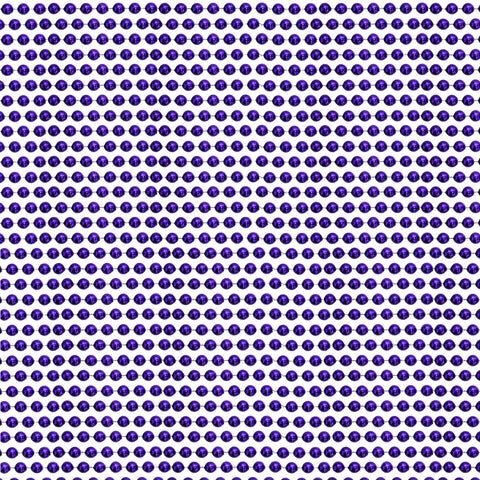 33 Inches Round Metallic Purple Mardi Gras Beads - 72 Necklaces