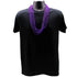 33 Inches Round Metallic Purple Mardi Gras Beads - Pack of 72 Necklaces