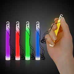 4 Inch Premium Glow Sticks With Lanyards - Pack of 25