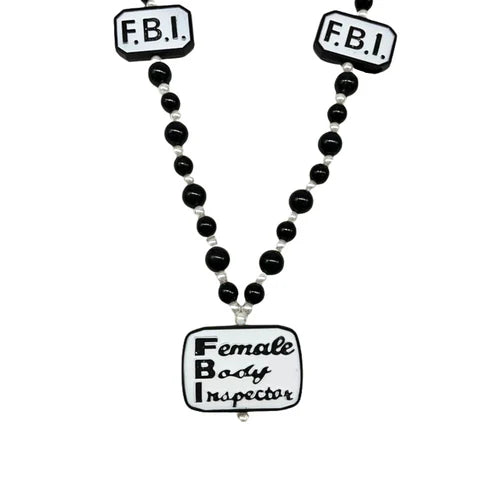 36 F.B.I. Beaded Necklace