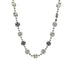 36 Inches Metallic Silver Chopper Bead Necklace