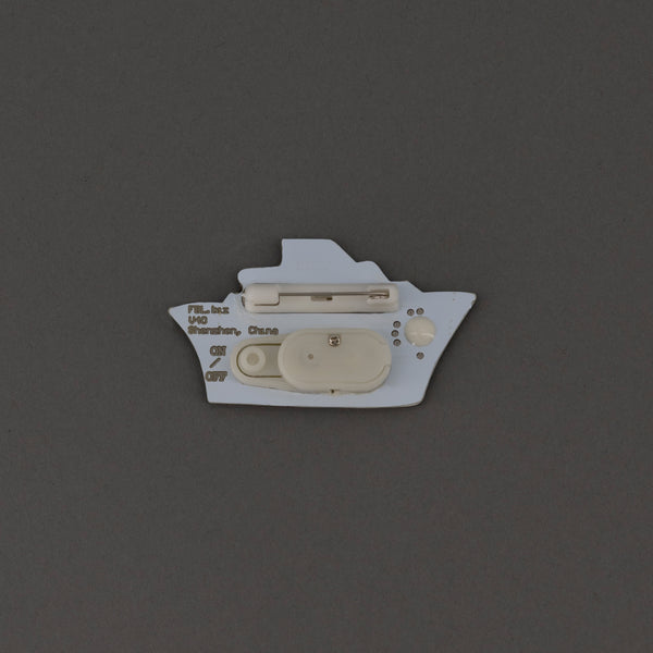 LED Cruise Ship Flashing Body Light Lapel Pins