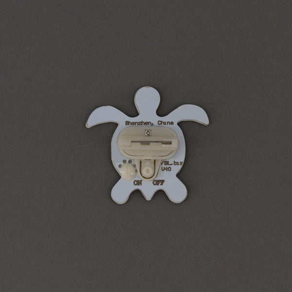 Sea Turtle Flashing Body Light Lapel Pins