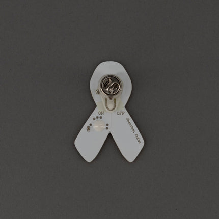 Pink Ribbon Flashing Body Light Lapel Pins