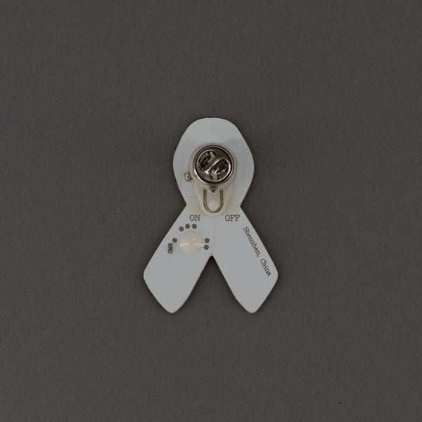 Pink Ribbon Flashing Body Light Lapel Pins