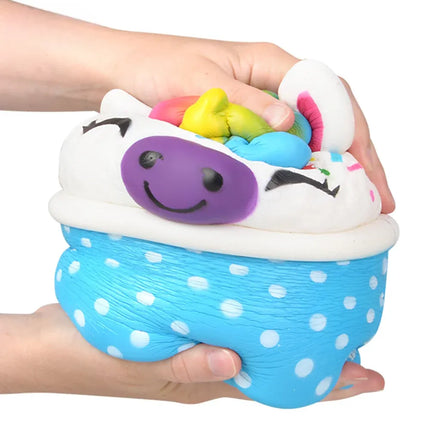10" Jumbo Squish Unicorn Ice Cream Scoop