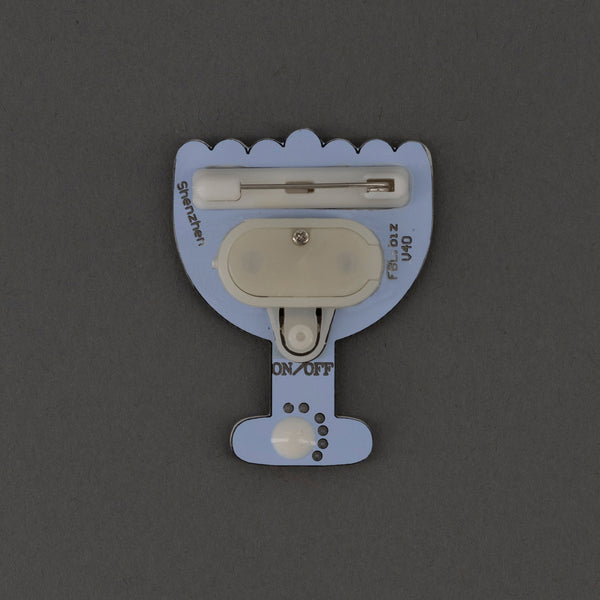 Light Up Happy Hanukkah Body Light Pin