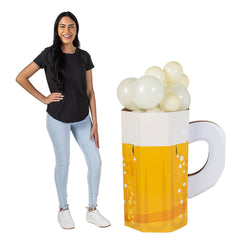 3D Beer Mug 43" x 61 1/2" Cardboard Stand-Up