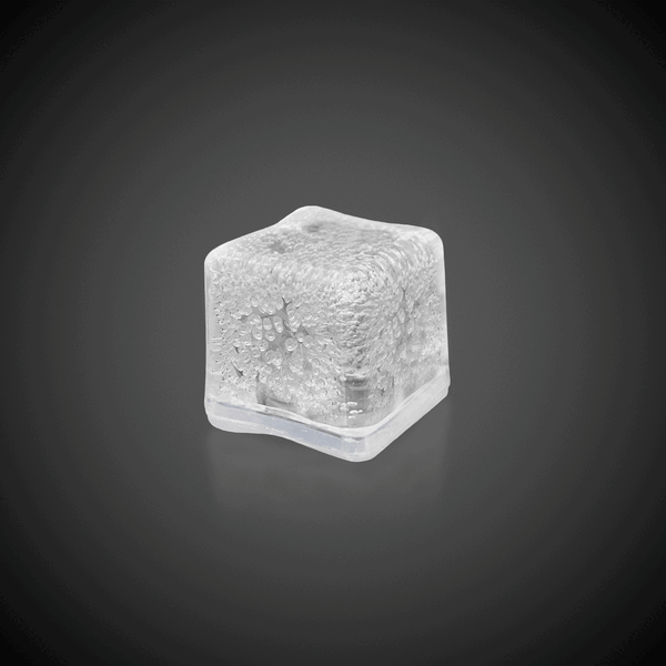 White LED Light Up Ice Cubes - 12 Per Pack