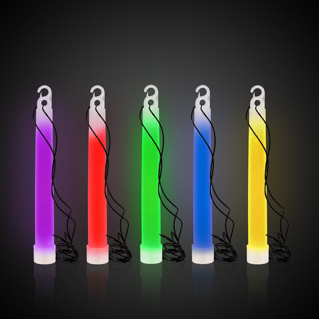 4 Inch Premium Glow Sticks With Lanyards - Pack of 25