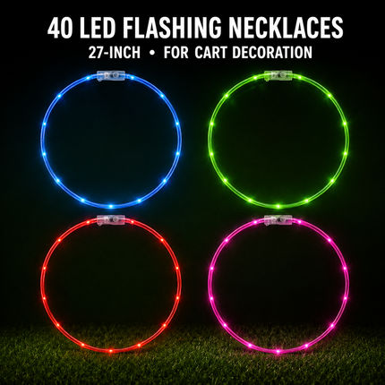 40 LED Flashing Necklaces