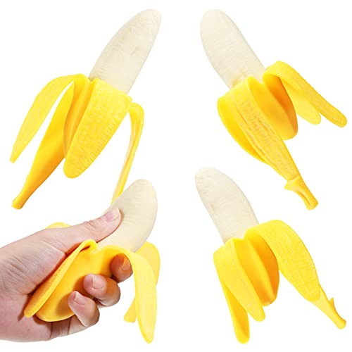 Realistic Squeeze Stretchy Banana In Peel