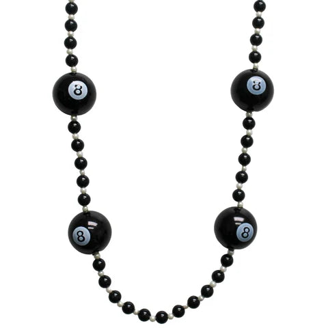 42 Inches 8-Ball Beaded Necklace