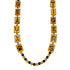 44 Inch Geaux Tigers Tile Necklace With 12mm & 6mm Purple and Gold Matte Beads
