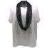 48 Inches 10mm Round Black Mardi Gras Beads - Pack of 12 Necklaces