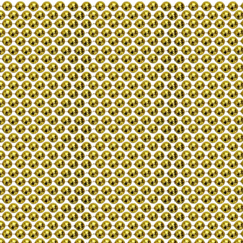 48 10mm Round Metallic Gold Mardi Gras Beads - Pack of 12 Necklaces