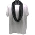 48 Inches 12mm Round Black Mardi Gras Beads - Pack of 12 Necklaces