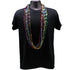 48 Inches Swirl Metallic 6 Color Mardi Gras Beads - Pack of 12 Necklaces