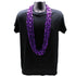 48 Inches Swirl Metallic Purple Mardi Gras Beads - Pack of 12 Necklaces