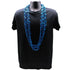 48" Swirl Metallic Royal Blue Mardi Gras Beads - Pack of 12 Necklaces