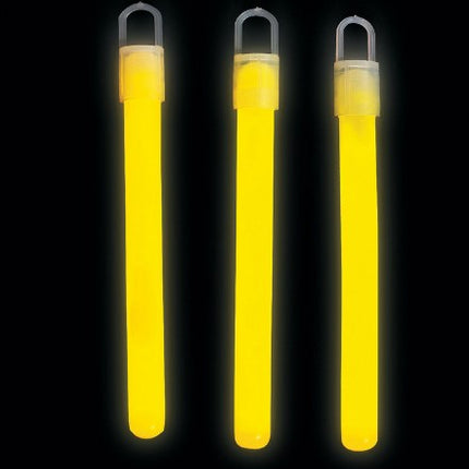 4 Inch Yellow Solid Glow Sticks- Pack of 12