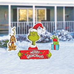 Merry Grinchmas Lawn Signs